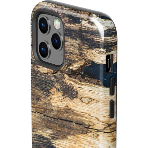 Blue Resin Wood iPhone 12 Pro Max Impact Case