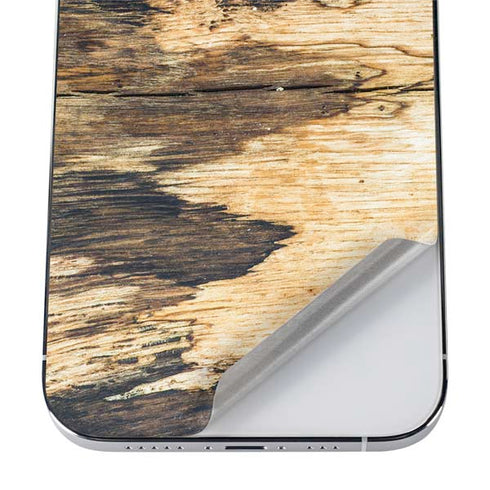Blue Resin Wood iPhone 12 Pro Skin