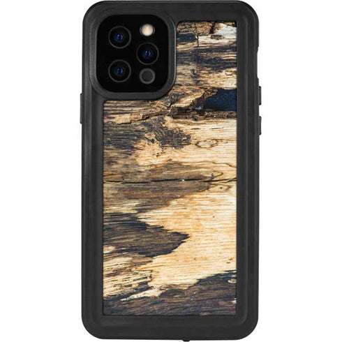 Blue Resin Wood iPhone 12 Pro Waterproof Case