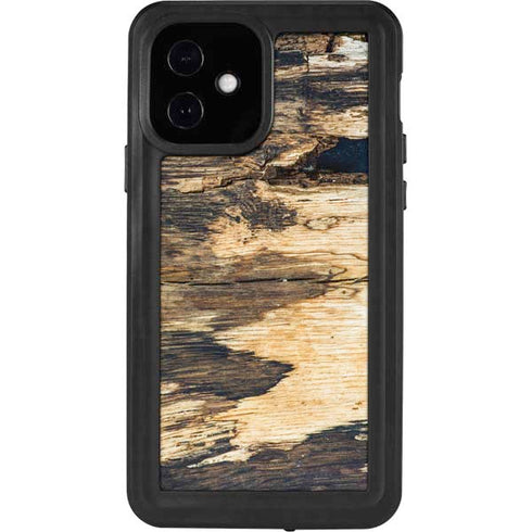 Blue Resin Wood iPhone 12 Waterproof Case