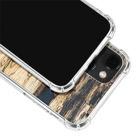 Blue Resin Wood iPhone 13 Mini Clear Case