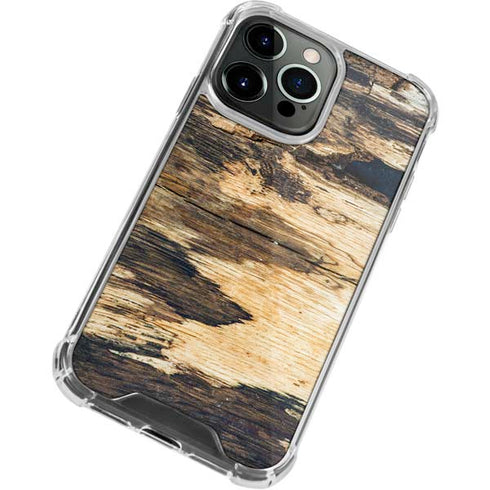 Blue Resin Wood iPhone 13 Pro Clear Case
