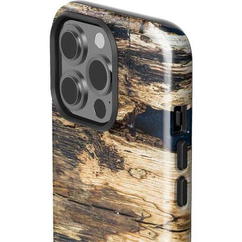 Blue Resin Wood iPhone 13 Pro Impact Case