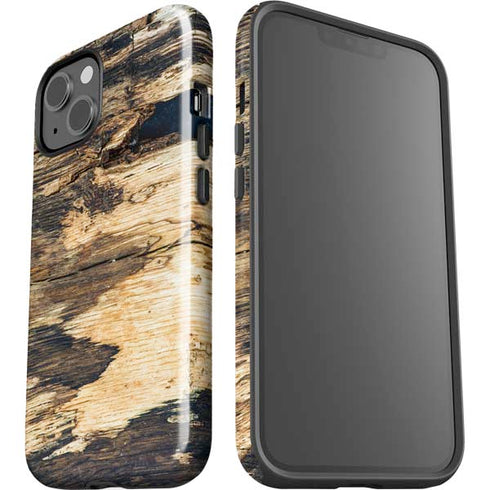 Blue Resin Wood iPhone 14 Plus Impact Case