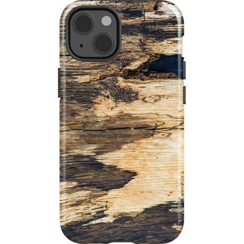 Blue Resin Wood iPhone 15 Impact Case