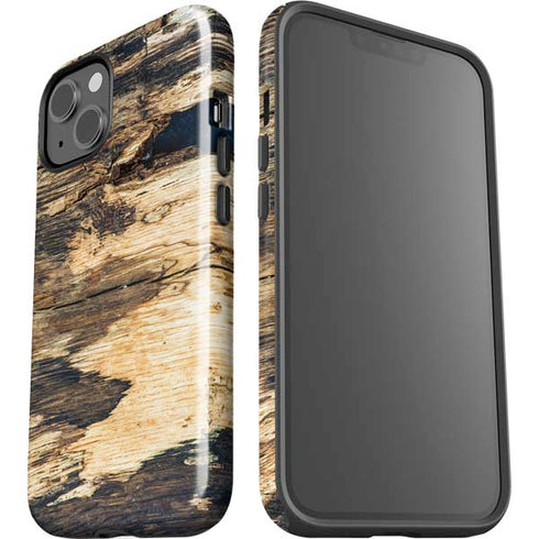 Blue Resin Wood iPhone 15 Impact Case