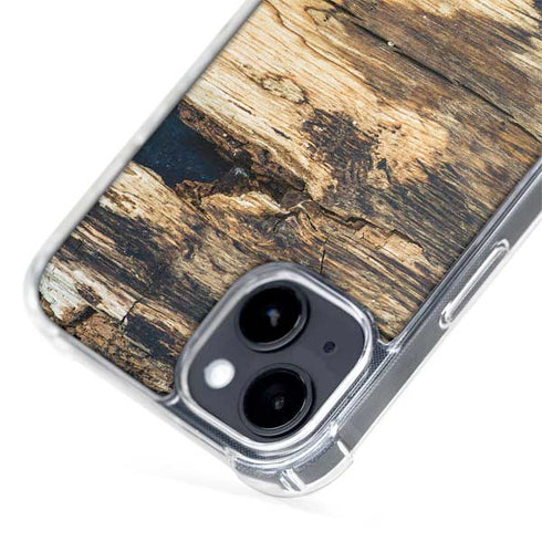 Blue Resin Wood iPhone 15 Plus MagSafe Case