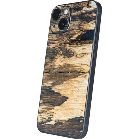 Blue Resin Wood iPhone 15 Plus Skin