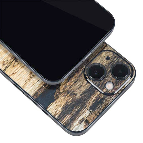 Blue Resin Wood iPhone 15 Plus Skin