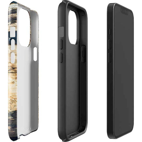 Blue Resin Wood iPhone 15 Pro Impact Case