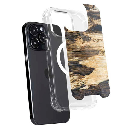 Blue Resin Wood iPhone 15 Pro Max MagSafe Case