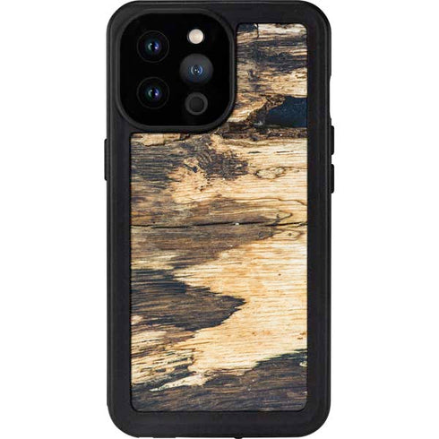 Blue Resin Wood iPhone 14 Pro Max Waterproof Case