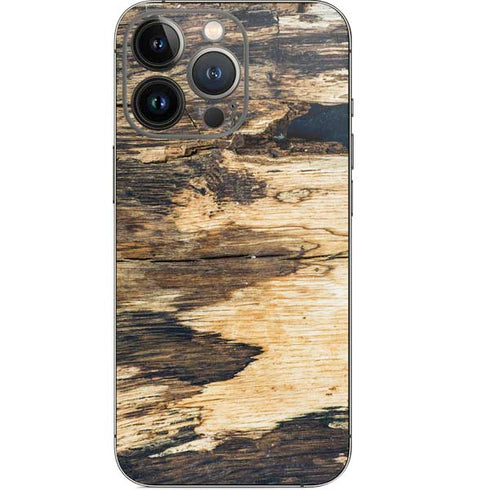 Blue Resin Wood iPhone 15 Pro Skin