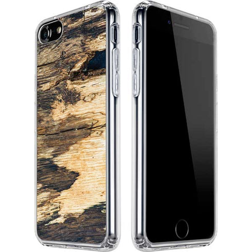 Blue Resin Wood iPhone SE (2nd & 3rd Gen) Clear Case