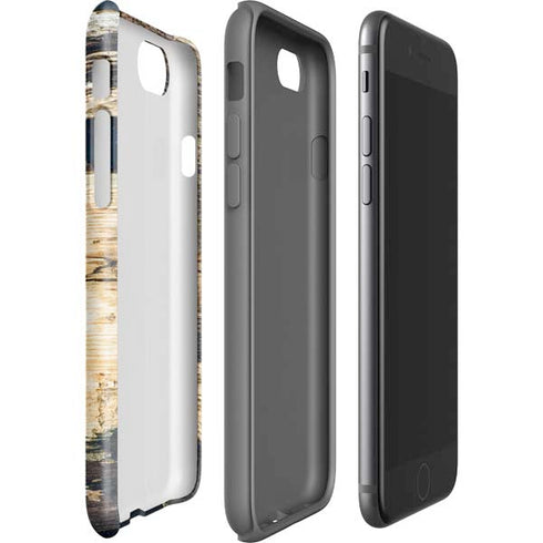 Blue Resin Wood iPhone SE (2nd & 3rd Gen) Pro Case