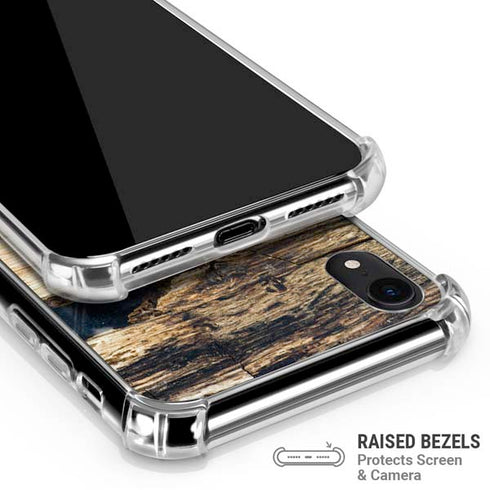 Blue Resin Wood iPhone XR Clear Case