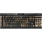 Blue Resin Wood K95 RGB PLATINUM Mechanical Gaming Keyboard Skin