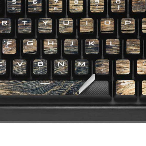 Blue Resin Wood K95 RGB PLATINUM Mechanical Gaming Keyboard Skin