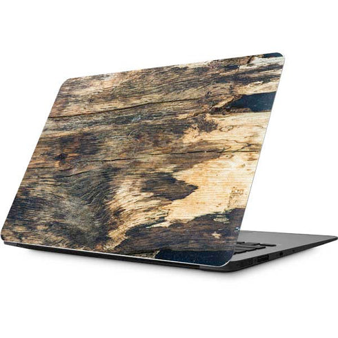 Blue Resin Wood Apple MacBook Skin