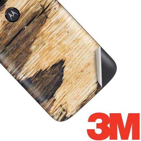 Blue Resin Wood Moto E5 Play Skin