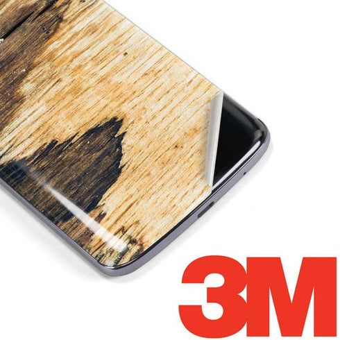 Blue Resin Wood Moto E5 Plus Skin