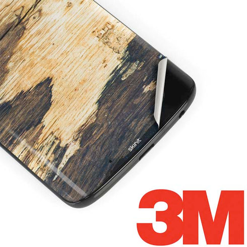 Blue Resin Wood Moto G6 Skin