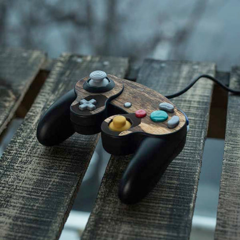 Blue Resin Wood Nintendo GameCube Controller Skin