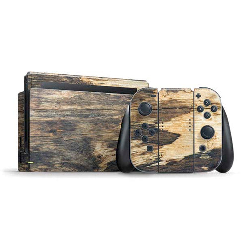 Blue Resin Wood Nintendo Switch Bundle Skin