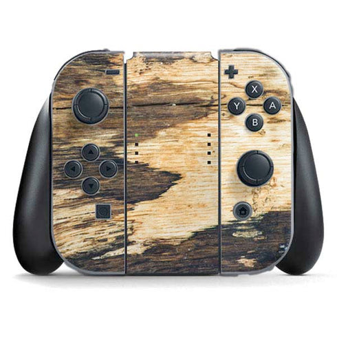 Blue Resin Wood Nintendo Switch (2017-2021) Joy-Con Controller Skin