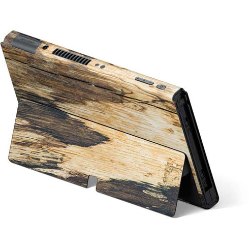 Blue Resin Wood Nintendo Switch OLED (2021) Skin