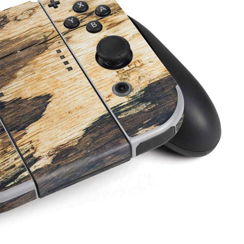 Blue Resin Wood Nintendo Switch OLED (2021) Skin