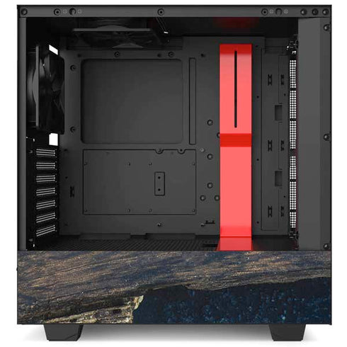 Blue Resin Wood NZXT H510 Compact ATX Mid-Tower Case Skin