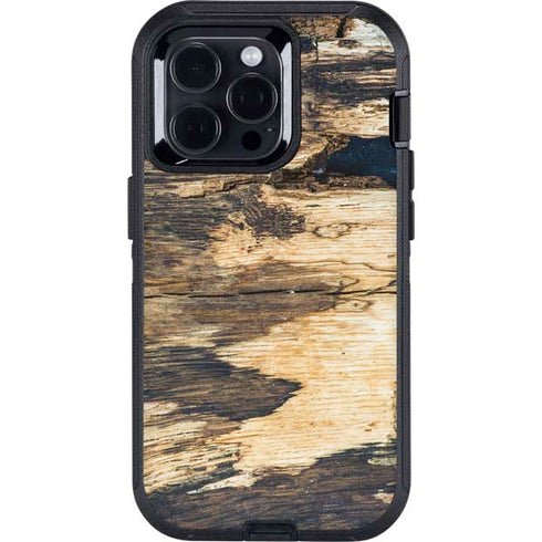 Blue Resin Wood Otterbox Defender iPhone Skin