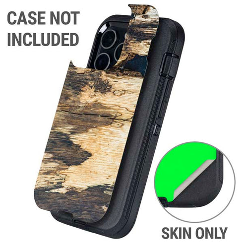 Blue Resin Wood Otterbox Defender iPhone Skin