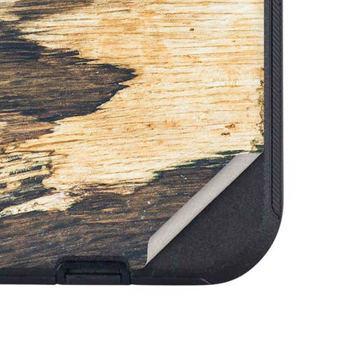 Blue Resin Wood Otterbox Defender iPhone Skin