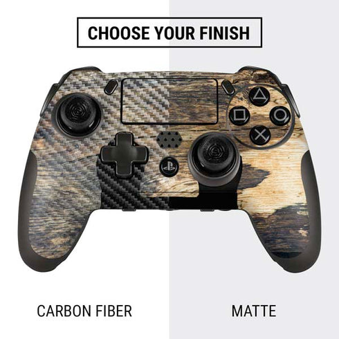 Blue Resin Wood PlayStation Scuf Vantage 2 Controller Skin