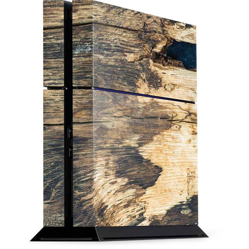 Blue Resin Wood PS4 Console Skin