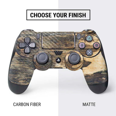 Blue Resin Wood PS4 Controller Skin