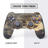 Blue Resin Wood PS4 Controller Skin