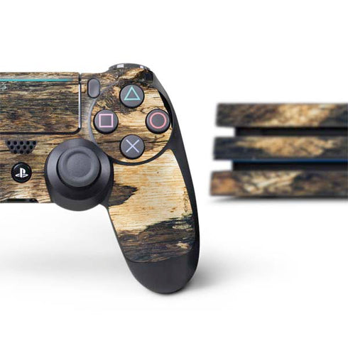 Blue Resin Wood PS4 Pro Bundle Skin