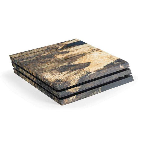 Blue Resin Wood PS4 Pro Console Skin