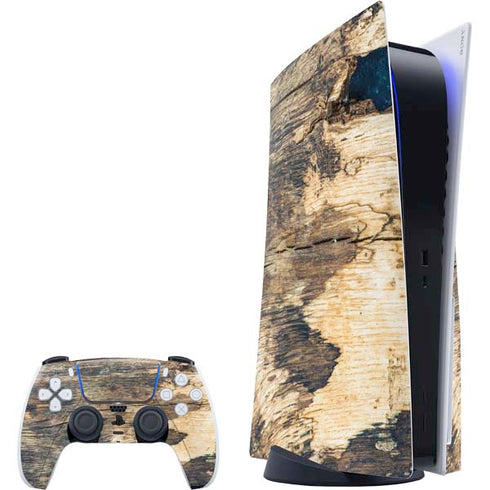 Blue Resin Wood PS5 Bundle Skin
