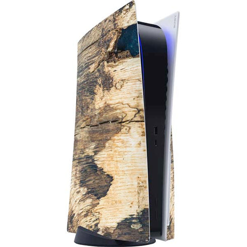 Blue Resin Wood PS5 Console Skin