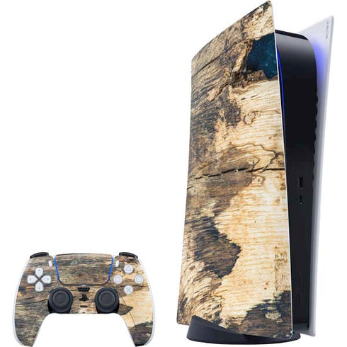 Blue Resin Wood PS5 Digital Edition Bundle Skin