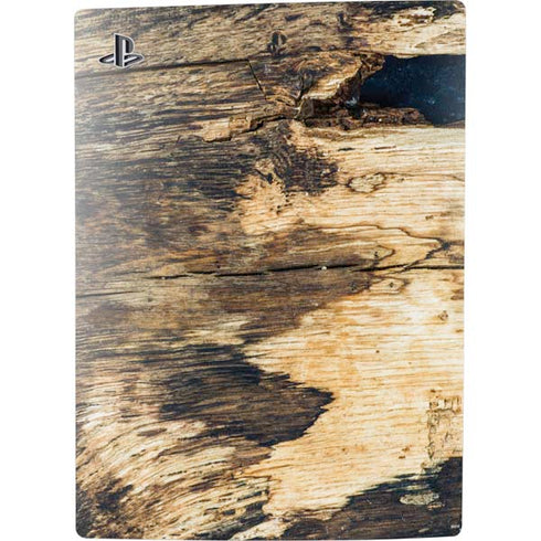 Blue Resin Wood PS5 Digital Edition Console Skin