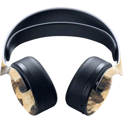 Blue Resin Wood PULSE 3D Wireless Headset for PS5 Skin