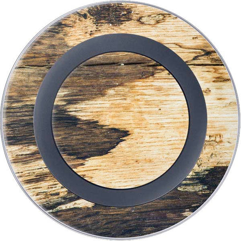 Blue Resin Wood Wireless Charger Skin