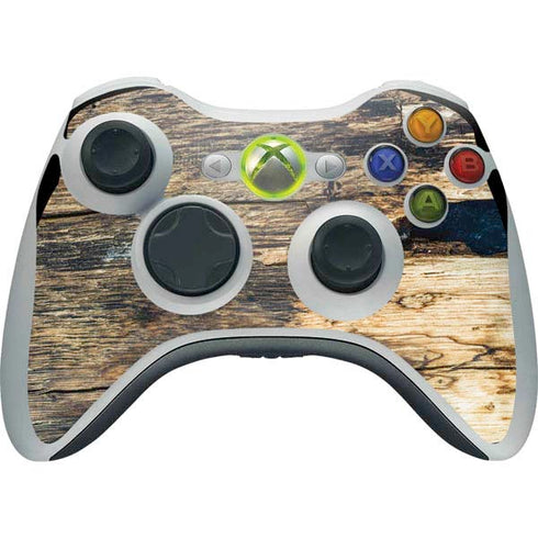Blue Resin Wood Xbox 360 Wireless Controller Skin