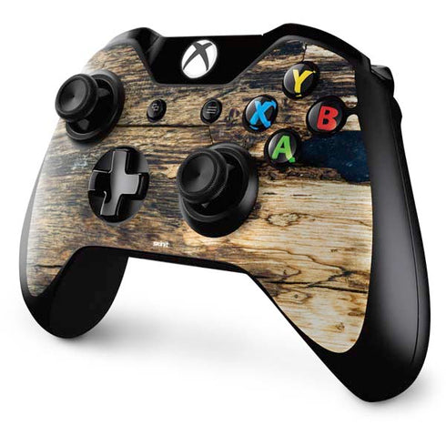 Blue Resin Wood Xbox One Controller Skin