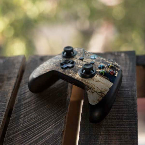 Blue Resin Wood Xbox One Elite Controller Skin